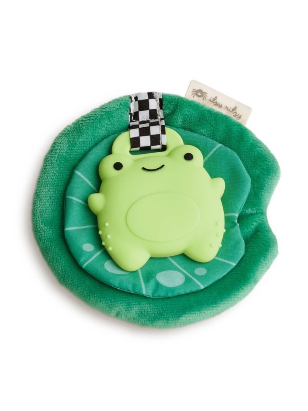 Itzy Ritzy Rattle Sweetie Crinkle -Frog:
Silicone Baby Teether,7"Height, 1.25 oz